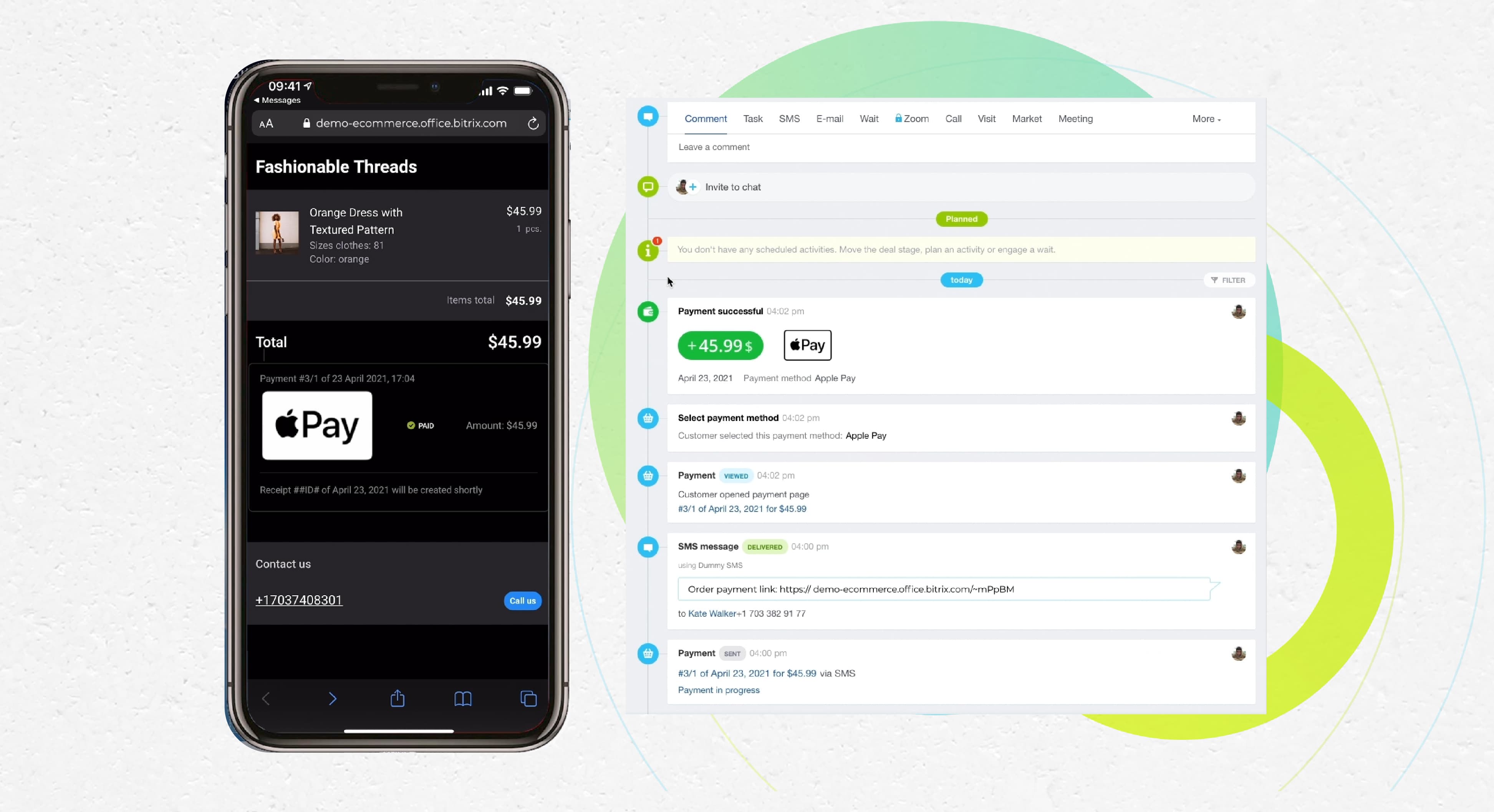 crm payments bitrix24