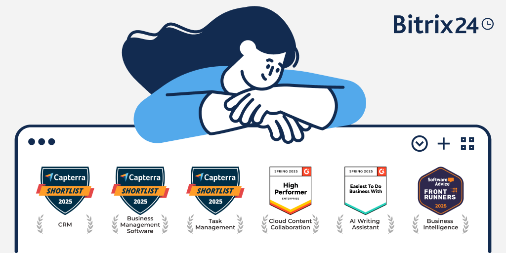 Bitrix24 obtiene varios reconocimientos importantes en el mercado de software