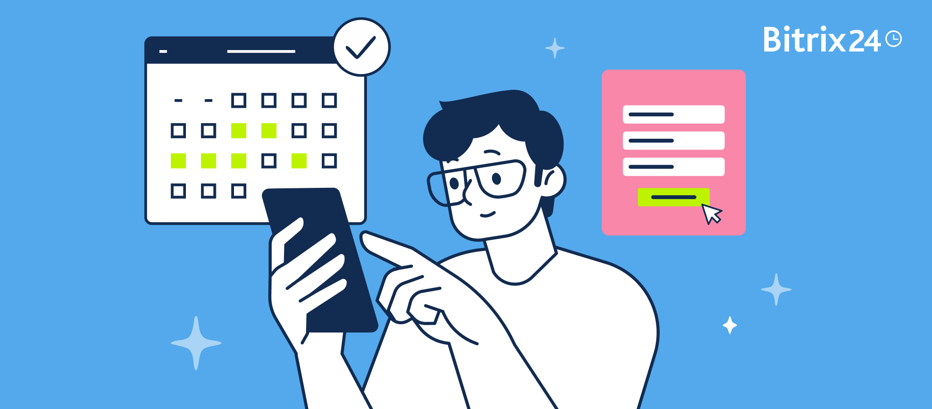En el dinámico mundo empresarial actual, la eficiencia y la personalización son claves para el éxito. Si tu negocio depende de reservas de servicios, citas o recursos, sabrás lo crucial que es simplificar este proceso. Bitrix24 ofrece una solución integral que combina formularios de reserva inteligentes con mensajes automáticos y personalizados, cubriendo todo el ciclo desde que un cliente programa algo hasta que asiste.