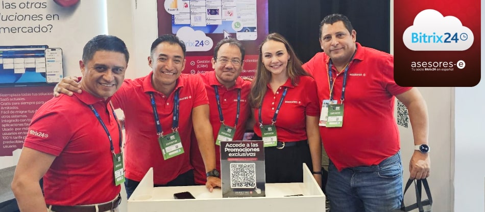 Junto a nuestro Partner Gold ASESORES-E, Bitrix24 participó en el Congreso América Digital México 2025, fortaleciendo su presencia en LATAM y abriendo puertas a nuevas alianzas estratégicas.