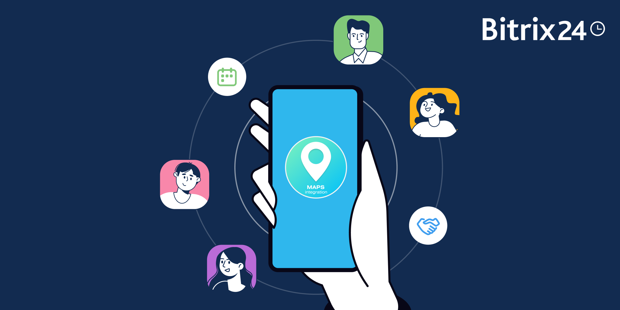 Planifique reuniones y entregas con la aplicación "MAPS MOBILE"!