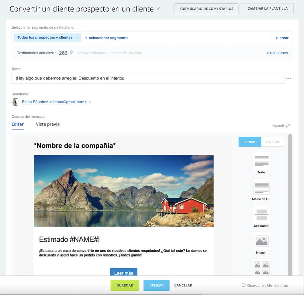 Envío y recepción de correos electrónicos dentro del CRM