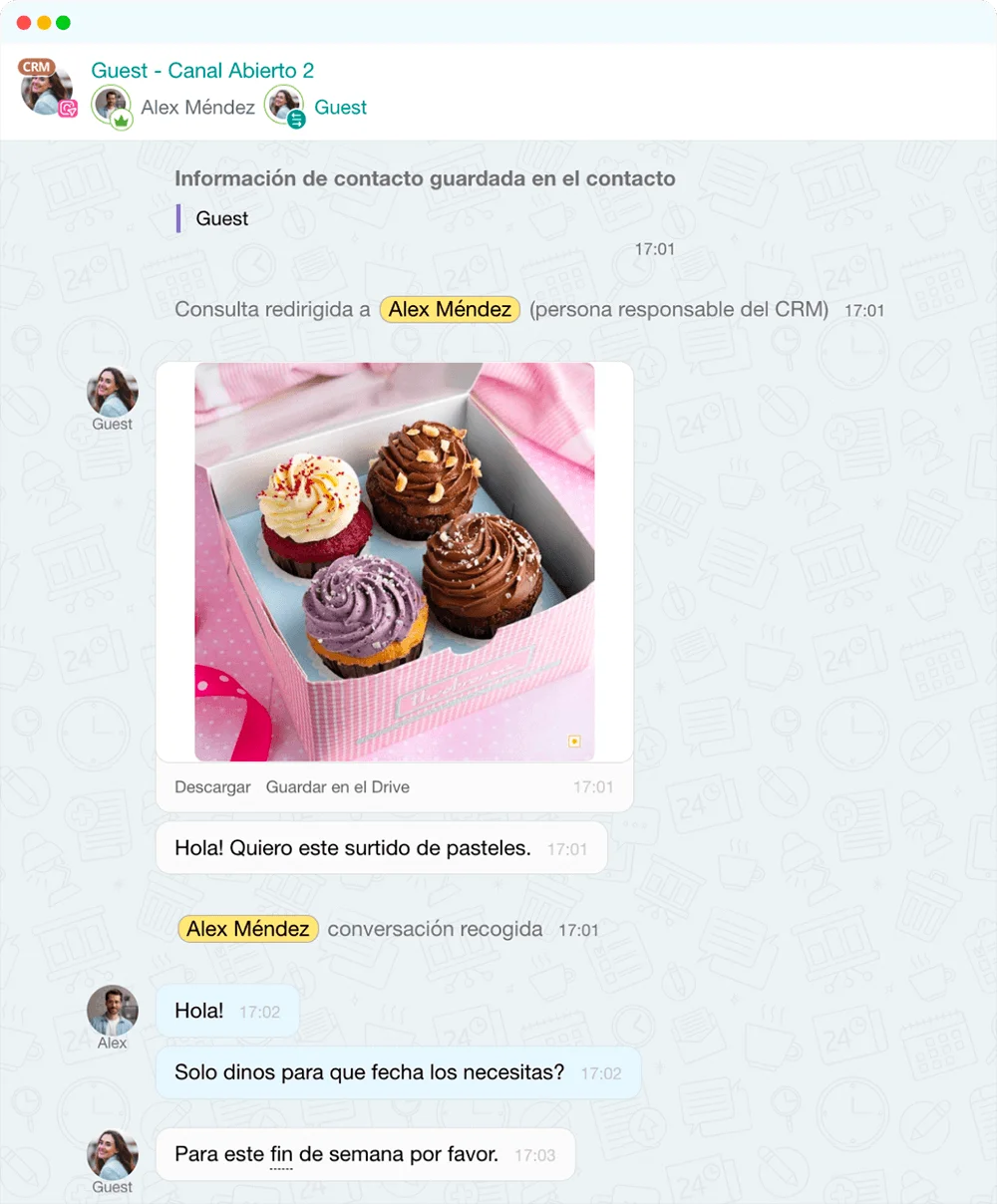 Integración con Facebook, Instagram, WhatsApp