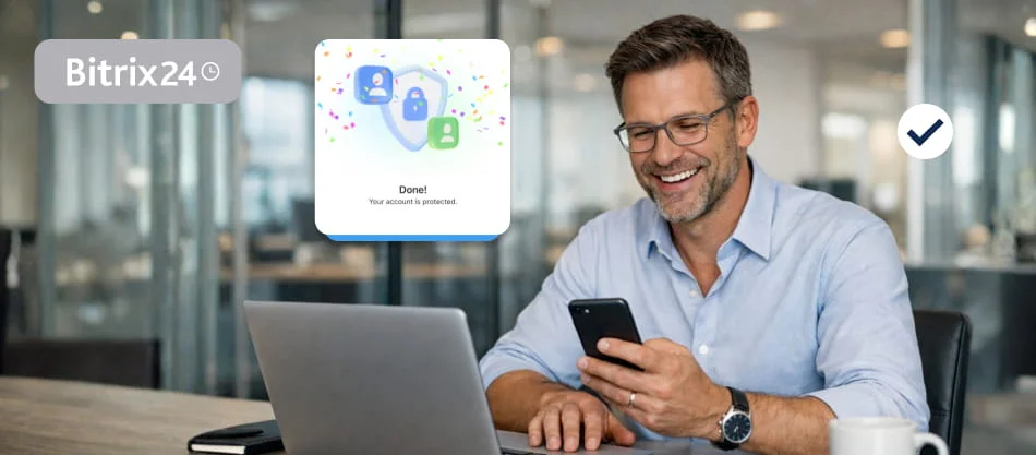 Nueva autenticación en dos pasos en Bitrix24: cómo evitar bloqueos y recuperar acceso en segundos