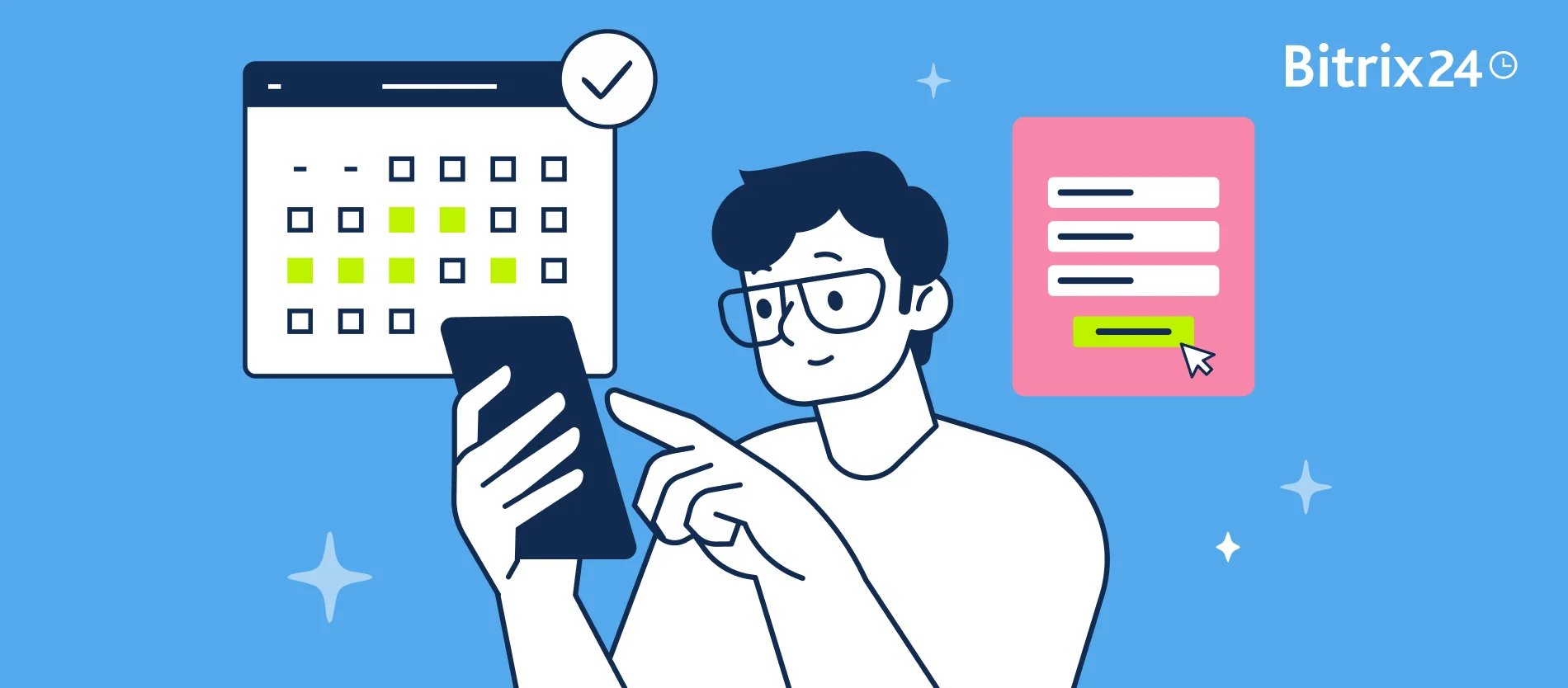 En el dinámico mundo empresarial actual, la eficiencia y la personalización son claves para el éxito. Si tu negocio depende de reservas de servicios, citas o recursos, sabrás lo crucial que es simplificar este proceso. Bitrix24 ofrece una solución integral que combina formularios de reserva inteligentes con mensajes automáticos y personalizados, cubriendo todo el ciclo desde que un cliente programa algo hasta que asiste.