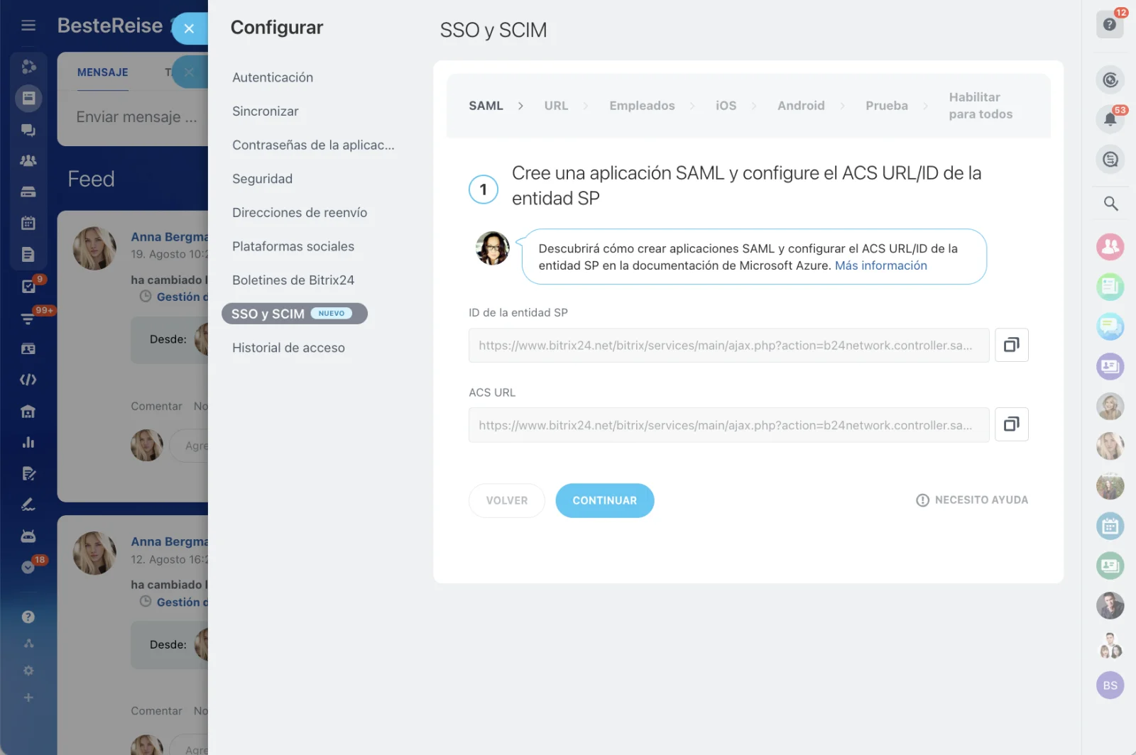 Integración de directorio activo en RRHH para gestión de cuentas y accesos de empleados